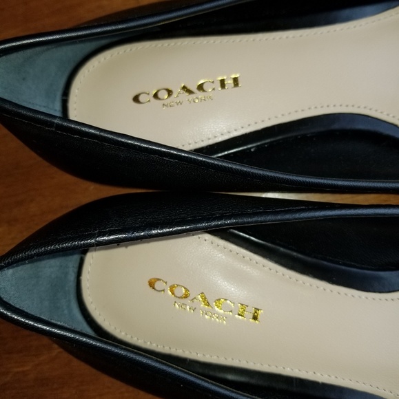 Coach Noella black leather flat - Picture 7 of 8